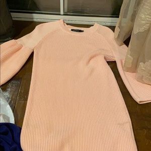 Mink pink sweater dress